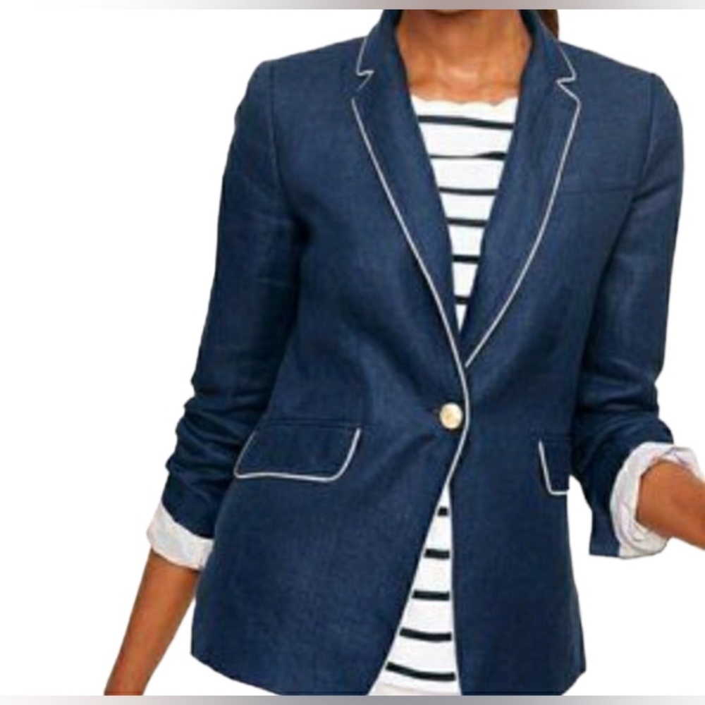Talbots linen blazer
